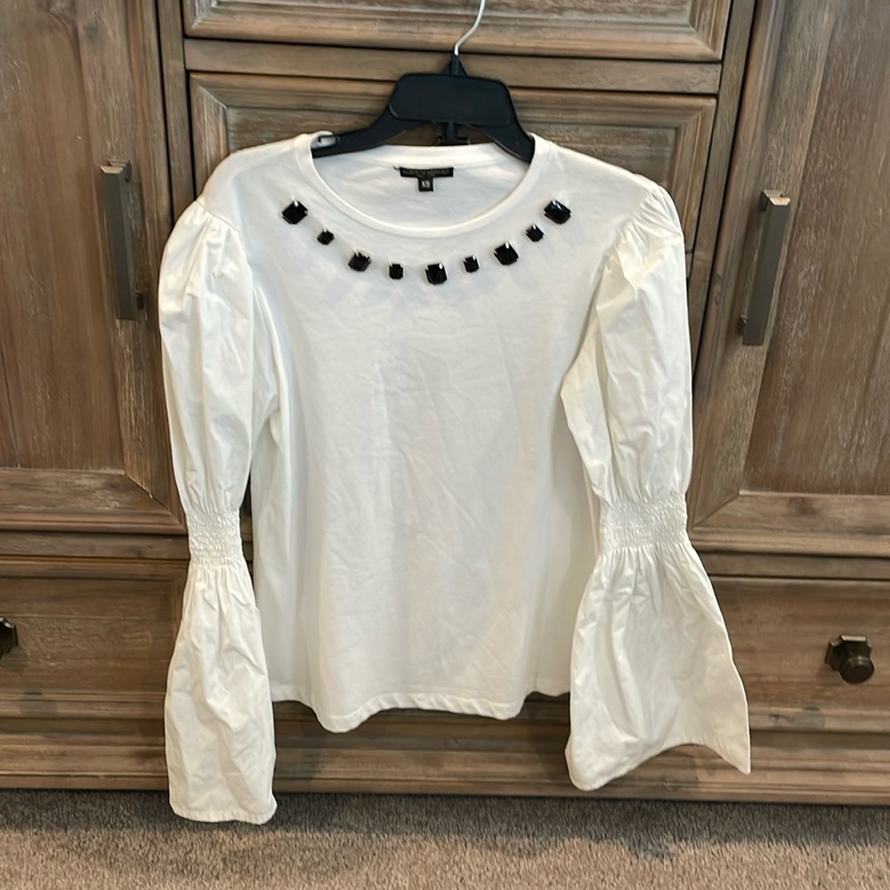 Alberto Malaki Women’s Size‎ XS Puffed Sleeve Blouse